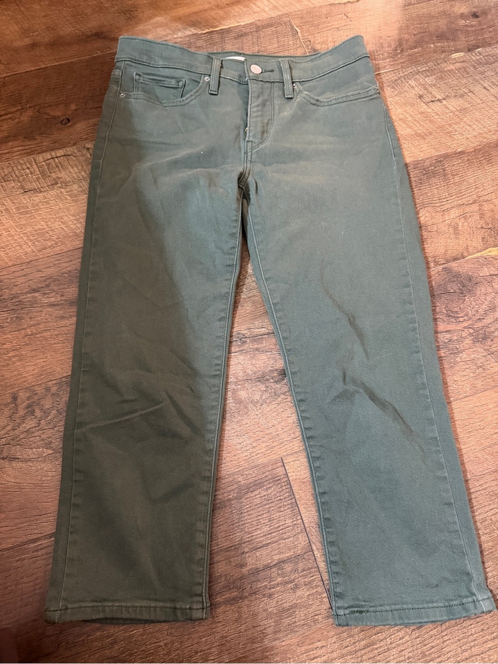 Women’s Olive Green capri skinny Jeans